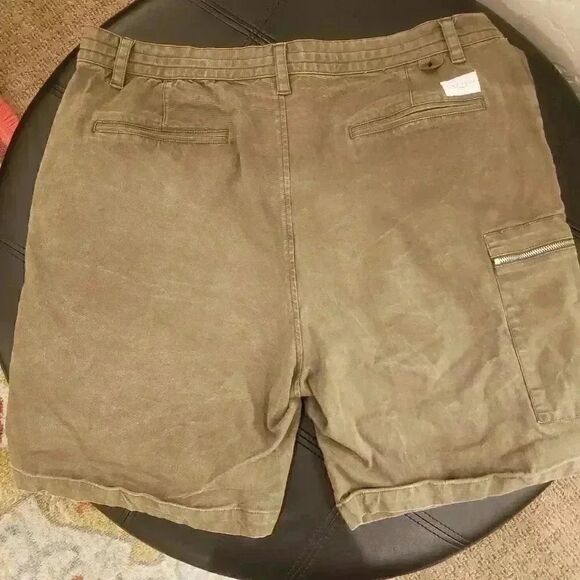 Five Four Men's Classic Chino Cotton Khaki Shorts - Picture 6 of 11